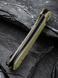 Ніж складаний туристичний Civivi Elementum Pocket, (8.9 см) 14C28N/Micarta оливковий - мініатюра 7