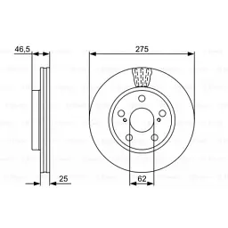 Гальмівний диск Bosch 0 986 479 428 - мініатюра 5