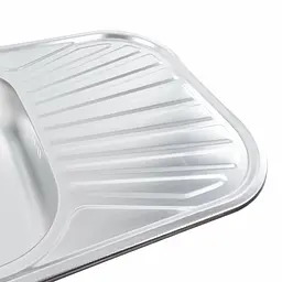 Кухонна мийка з нержавіючої сталі закруглена Platinum декор 7848 (0,8/180 мм), R, Decor - мініатюра 8