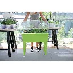 Горщик для рослин Prosperplast Respana Planter Set у вигляді грядки з кришкою 52 л лайм (DREP770-389U) - мініатюра 4
