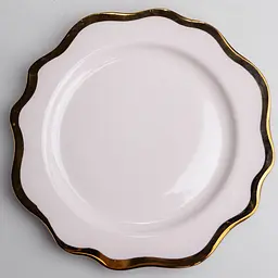 Тарілка десертна порцелянова Antique White 20 см Yiwu HKPP-8