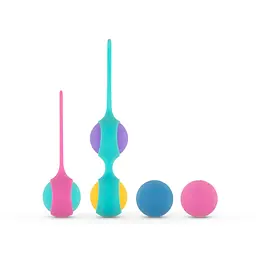 Набір вагінальних кульок PMV20 Vita Kegel Ball Set, 7 шт., різнобарвний - мініатюра 4
