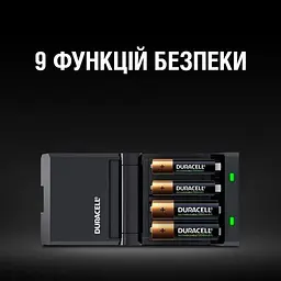 Зарядний пристрій Duracell CEF27 + AA NI-MH 1300 mAh 2шт + AAA NI-MH 750 mAh 2шт - мініатюра 2