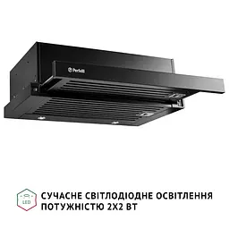 Вытяжка телескопическая PERFELLI ISEO 6IMF NERO - миниатюра 4