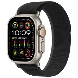 Ремінець нейлоновий для смарт-годинника Garmin 38,40,41,42 mm, Trail, чорний, тканинний ремінець з регулятором довжини, на липучці, сумісний зі смарт-годинниками Garmin, ArmorStandart (ARM74224)