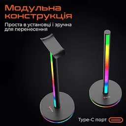 Підставка для навушників Meetion MT-BK200-A (MT-BK200-A) - мініатюра 3