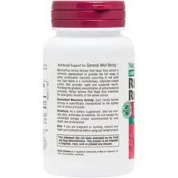 Червоний дріжджовий рис Natures Plus Herbal Actives 600 мг 60 таблеток (NTP7362) - мініатюра 2