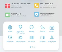 Дитячий смарт-годинник Wonlex KT19 PRO Max годинник-телефон з відеодзвінком GPS WI-FI і SIM-картою Black (19131) - мініатюра 8