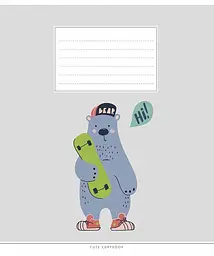 Зошит загальний Школярик Cute copybook у лінію 18 аркушів 25 шт. (018-3212L) - мініатюра 2