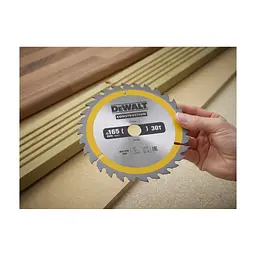 Диск пиляльний DeWALT CONSTRUCTION, 165х20 мм, 30z (ATB), 10 гр. (DT1935) - мініатюра 3