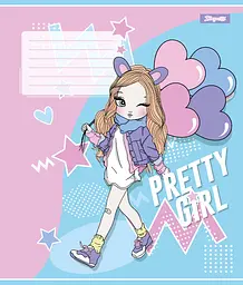 Набір зошитів 1 Вересня Pretty girl А5 в лінійку 12 аркушів 25 шт. (767221) - мініатюра 4