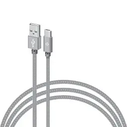 Дата кабель USB 2.0 AM to USB-C 2.0m CBGNYT2 grey Intaleo (1283126489143)