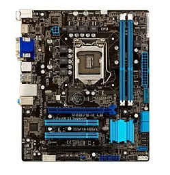 Материнська плата ASUS P8B75-M LE (P8B75-M LE) (Socket 1155, Intel B75, Micro-ATX) Б/в - мініатюра 1