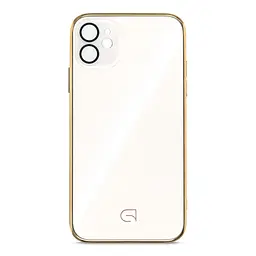Чехол-накладка для Apple iPhone 11, Replica MagSafe, золотой, противоударный защитный чехол с магнитным кольцом MagSafe, защита всего корпуса, TPU+PC, зеркальный, выступающий бортик вокруг экрана, ArmorStandart (ARM76167)