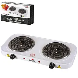 Плита електрична переносна двоконфорочна 2*1000W d140мм ME-0013S