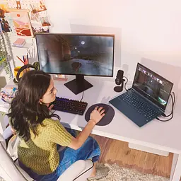 HP Ноутбук HP Victus 15-fb3104ua 15.6" FHD IPS AG, AMD R7-8845HS, 16GB, F512GB, NVD4050-6, DOS, синій - мініатюра 7