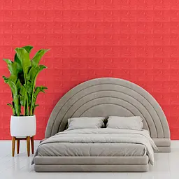 3D панель Sticker Wall самоклеюча 700x770x7мм цегла Червона 008-7 SW-00000054 - мініатюра 5