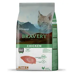 Сухий корм для кошенят Bravery Chicken Kitten з куркою 600 г