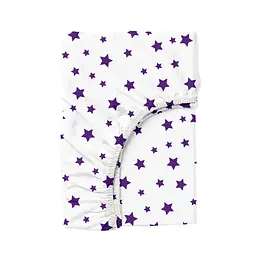 Простирадло на резинці 200х220 PURPLE STARS COSAS (4822052290484)