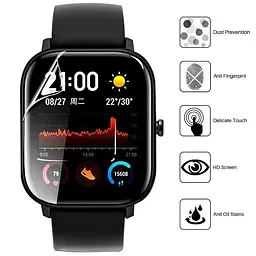 Захисна плівка Tamister ля смартгодинника Amazfit Bip 3 / 3Pro / GTS4 Mini, комплект 2 шт. - мініатюра 2