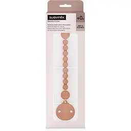Кліпса для пустушки Suavinex Colour Essence силіконова коричнева (401519) - мініатюра 2
