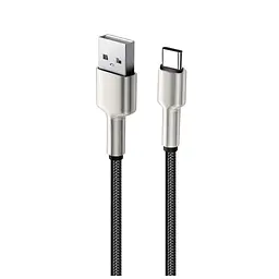 Дата кабель USB 2.0 AM to Lightning 1.0m head metal black ColorWay (CW-CBUL046-BK) - мініатюра 5