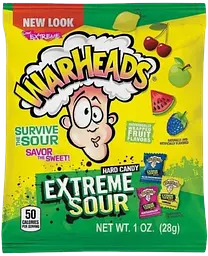 Льодяники Warheads Extreme Sour Hard Candy 28г