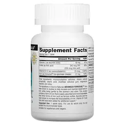 Залізо Source Naturals Advanced Ferrochel 180 таблеток - мініатюра 2