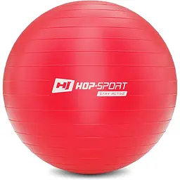 Фітбол Hop-Sport 65см червоний + насос 2020