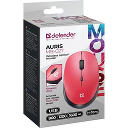 Миша Defender Auris MB-027 Red (52026) [128112] - мініатюра 4