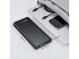 Зовнішній акумулятор (павербанк) Voltero 26800mAh S25 PD/100W QC/3.0/18W USB-C, USB-Ax2 (8720828063101, 6090525828894) - мініатюра 5