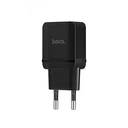 Мережевий зарядний пристрій Hoco 1USB C11 1A Black + USB Cable XiaomicroUSB