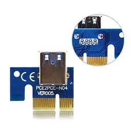 Райзер QUBE PCI-E x1 to 16x 60cm USB 3.0 Cable SATA to 6Pin Power PCE164P-NO3 ver 009S - мініатюра 3