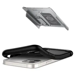 Чохол протиударний із підставкою Spigen Slim Armor ACS01548 для iPhone 12 Mini (5.4") Satin Silver - мініатюра 10