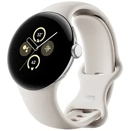 Смарт-годинник Google Pixel Watch 2 Polished Silver Aluminum Case / Porcelain Active Band