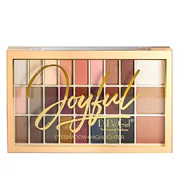 Палетка тіней для повік з хайлайтерами та тінями DoDo Make Up Studio 24 відтінки D4163