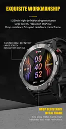 Смарт-годинник Lemfo LF26MAX силіконовий ремінець black (16365) - мініатюра 3