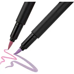 Фломастери Faber-Castell пензлики Black Edition Pastel пастельних кольорів, 6 кольорів (32357) - мініатюра 4