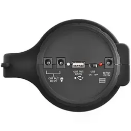 Акумуляторний ручний ліхтарик Opera Digital OP-2886 із вмонтованим Power Bank переносний з ручкою та боковою лампою 5 Вт Чорний - мініатюра 7