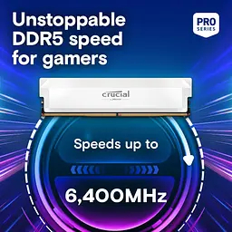 Модуль пам'яті Crucial DDR5 64GB (2x32) Pro OC 6000Mhz CL40 White (CP2K32G60C40U5W) - мініатюра 6