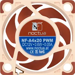 Вентилятор Noctua 40x40x20mm бежевий/коричневий (NF-A4x20 PWM)