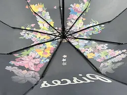 Жіноча складана парасолька повний автомат Rain 98 см чорна - мініатюра 9