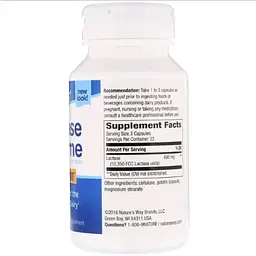 Формула ферменту лактази Nature's Way Lactase Enzyme Formula 100 капсул - мініатюра 2