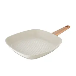 Сковорода-гриль Bergner Naturally 28×28 см бежевая BG-34743-CR