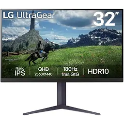 Монітор 31.5" LG 32GS85Q-B (32GS85Q-B) 2560x1440 (QHD 2K) IPS 180 Hz