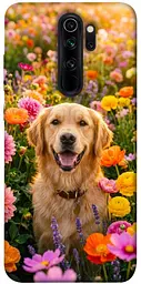 TPU чохол Demsky Flowery labrador для Xiaomi Redmi Note 8 Pro