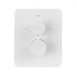 Термостат для душу на 2 споживача Paffoni Light без вбудовуваної частини white matt LIQBOX516BO, Білий матовий - мініатюра 2