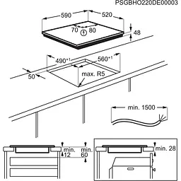 Індукційна варильна поверхня Electrolux EIB60420CK (949492531) [137874] - мініатюра 2