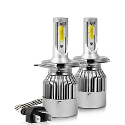 Світлодіодна автомобільна лампа H4 LED Headlight, ближнє і дальнє світло, з вентилятором охолодження, комплект 2 шт - мініатюра 6