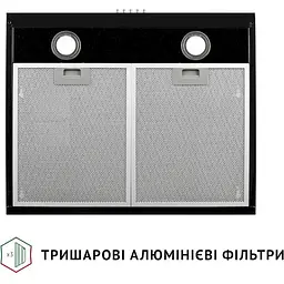 Витяжка пласка Perfelli PL 6002 BL LED - мініатюра 5